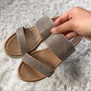 Steve Madden Mackie-R Rhinestone Platforms size 8